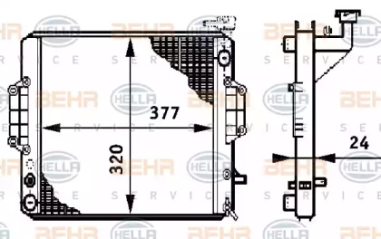 Теплообменник BEHR HELLA SERVICE 8MK 376 708-721