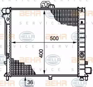 Теплообменник BEHR HELLA SERVICE 8MK 376 708-781