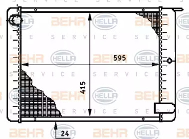 Теплообменник BEHR HELLA SERVICE 8MK 376 708-791