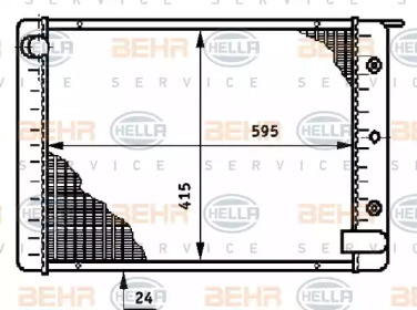 Теплообменник BEHR HELLA SERVICE 8MK 376 709-001