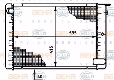 Теплообменник BEHR HELLA SERVICE 8MK 376 709-011