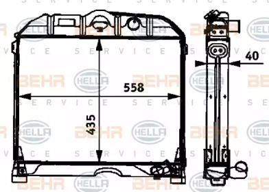 Теплообменник BEHR HELLA SERVICE 8MK 376 709-041