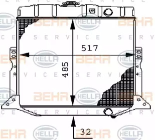 Теплообменник BEHR HELLA SERVICE 8MK 376 709-071