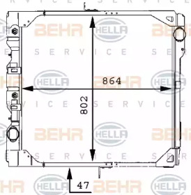 Теплообменник BEHR HELLA SERVICE 8MK 376 709-331