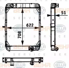 Теплообменник BEHR HELLA SERVICE 8MK 376 709-441