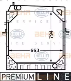 Теплообменник BEHR HELLA SERVICE 8MK 376 709-571