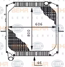 Теплообменник BEHR HELLA SERVICE 8MK 376 709-651