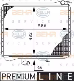 Теплообменник BEHR HELLA SERVICE 8MK 376 710-001