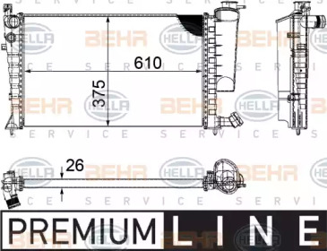 Теплообменник BEHR HELLA SERVICE 8MK 376 710-261