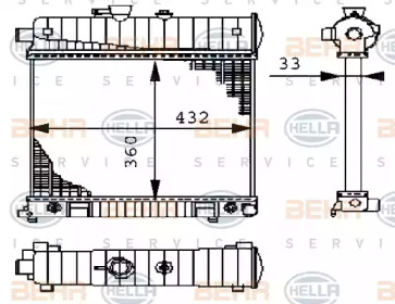 Теплообменник BEHR HELLA SERVICE 8MK 376 710-274