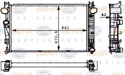 Теплообменник BEHR HELLA SERVICE 8MK 376 710-294