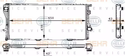 Теплообменник BEHR HELLA SERVICE 8MK 376 710-301