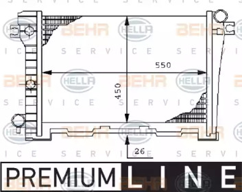 Теплообменник BEHR HELLA SERVICE 8MK 376 710-611