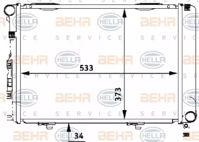 Теплообменник BEHR HELLA SERVICE 8MK 376 710-651