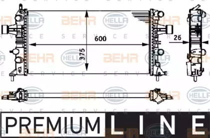 Теплообменник BEHR HELLA SERVICE 8MK 376 710-661