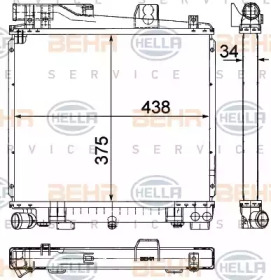 Теплообменник BEHR HELLA SERVICE 8MK 376 710-751