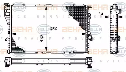 Теплообменник BEHR HELLA SERVICE 8MK 376 711-114