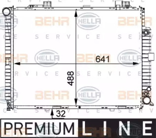 Теплообменник BEHR HELLA SERVICE 8MK 376 711-151