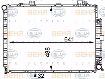 Теплообменник BEHR HELLA SERVICE 8MK 376 711-154