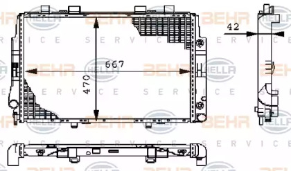 Теплообменник BEHR HELLA SERVICE 8MK 376 711-174