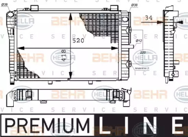 Теплообменник BEHR HELLA SERVICE 8MK 376 711-251