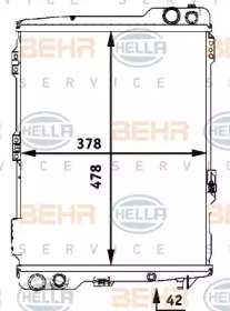 Теплообменник BEHR HELLA SERVICE 8MK 376 711-284