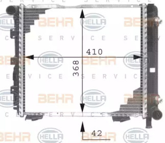 Теплообменник BEHR HELLA SERVICE 8MK 376 711-321