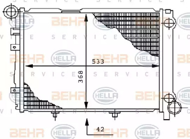 Теплообменник BEHR HELLA SERVICE 8MK 376 711-351