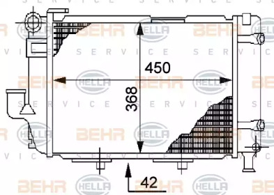 Теплообменник BEHR HELLA SERVICE 8MK 376 711-361