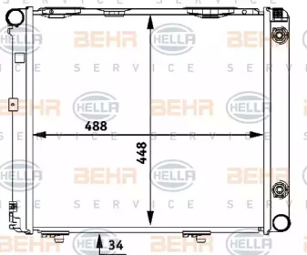 Теплообменник BEHR HELLA SERVICE 8MK 376 711-371