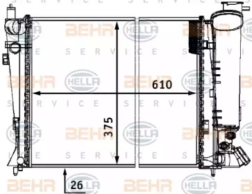 Теплообменник BEHR HELLA SERVICE 8MK 376 711-491