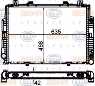 Теплообменник BEHR HELLA SERVICE 8MK 376 711-514