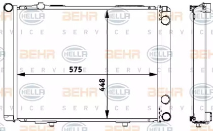 Теплообменник BEHR HELLA SERVICE 8MK 376 711-531