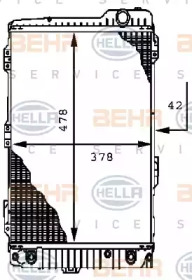 Теплообменник BEHR HELLA SERVICE 8MK 376 711-581