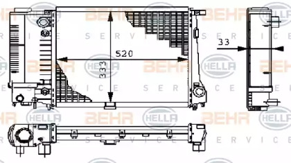 Теплообменник BEHR HELLA SERVICE 8MK 376 711-671