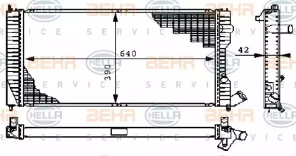 Теплообменник BEHR HELLA SERVICE 8MK 376 711-681