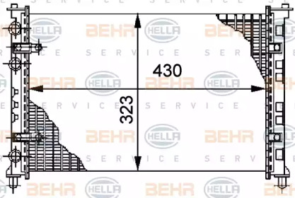 Теплообменник BEHR HELLA SERVICE 8MK 376 712-081