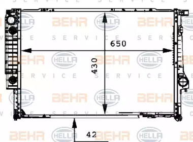 Теплообменник BEHR HELLA SERVICE 8MK 376 712-134