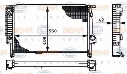 Теплообменник BEHR HELLA SERVICE 8MK 376 712-181