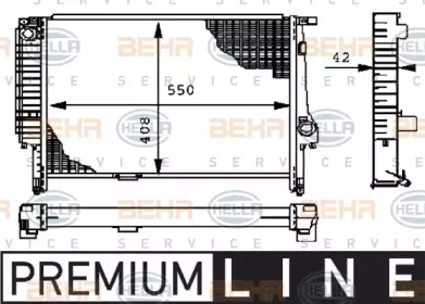 Теплообменник BEHR HELLA SERVICE 8MK 376 712-191