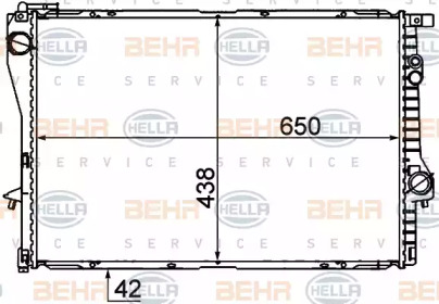 Теплообменник BEHR HELLA SERVICE 8MK 376 712-234