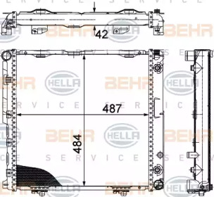 Теплообменник BEHR HELLA SERVICE 8MK 376 712-434