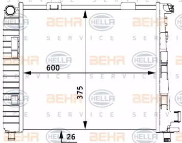 Теплообменник BEHR HELLA SERVICE 8MK 376 712-651