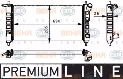 Теплообменник BEHR HELLA SERVICE 8MK 376 712-701