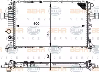 Теплообменник BEHR HELLA SERVICE 8MK 376 713-014