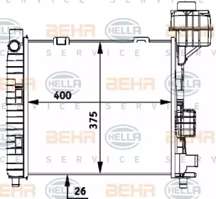 Теплообменник BEHR HELLA SERVICE 8MK 376 713-034