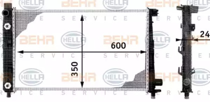 Теплообменник BEHR HELLA SERVICE 8MK 376 713-054