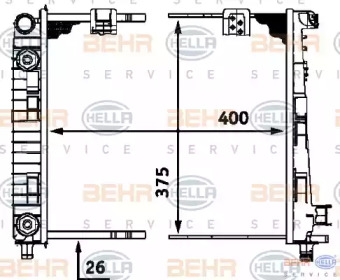 Теплообменник BEHR HELLA SERVICE 8MK 376 713-064