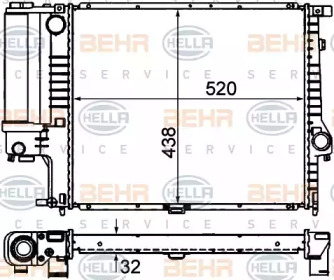 Теплообменник BEHR HELLA SERVICE 8MK 376 713-084