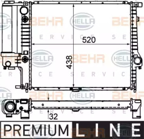 Теплообменник BEHR HELLA SERVICE 8MK 376 713-101